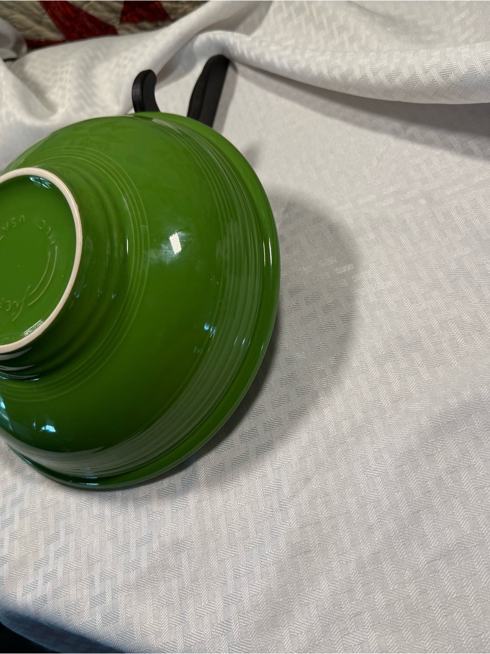 Fiestaware Shamrock Pedestal Bowl - Picture 3 of 3